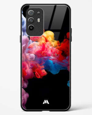 Darker than Night Ink Burst Glass Case Phone Cover (Oppo)