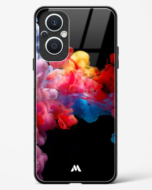 Darker than Night Ink Burst Glass Case Phone Cover (Oppo)