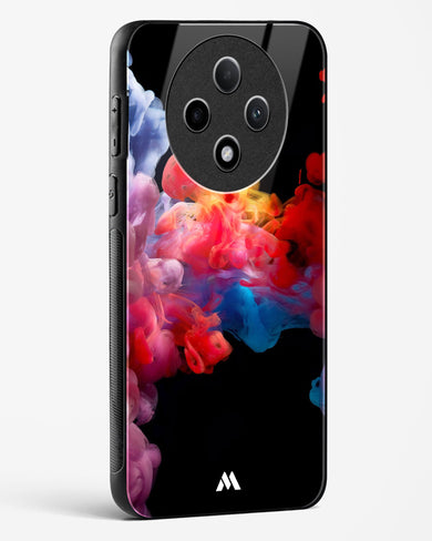 Darker than Night Ink Burst Glass Case Phone Cover (Oppo)