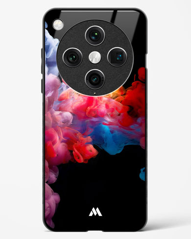 Darker than Night Ink Burst Glass Case Phone Cover (Oppo)