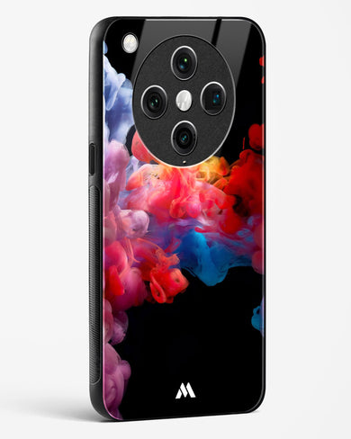 Darker than Night Ink Burst Glass Case Phone Cover (Oppo)