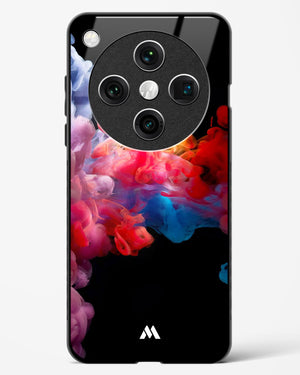 Darker than Night Ink Burst Glass Case Phone Cover (Oppo)