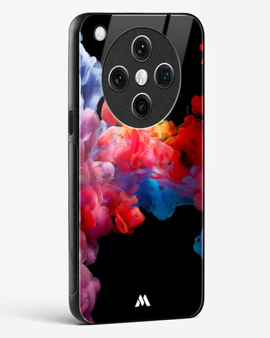 Darker than Night Ink Burst Glass Case Phone Cover (Oppo)