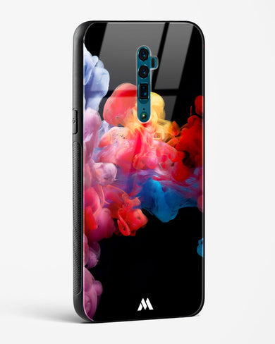 Darker than Night Ink Burst Glass Case Phone Cover (Oppo)