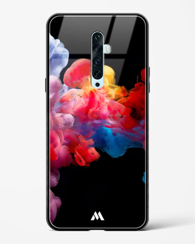 Darker than Night Ink Burst Glass Case Phone Cover (Oppo)