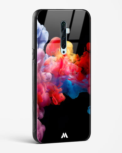 Darker than Night Ink Burst Glass Case Phone Cover (Oppo)