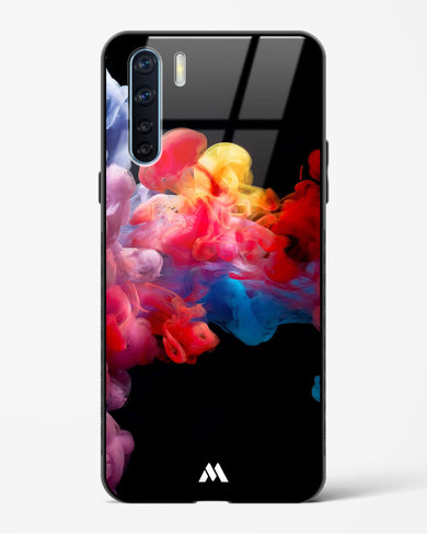 Darker than Night Ink Burst Glass Case Phone Cover (Oppo)