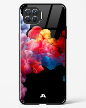 Darker than Night Ink Burst Glass Case Phone Cover (Oppo)