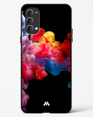 Darker than Night Ink Burst Glass Case Phone Cover (Oppo)