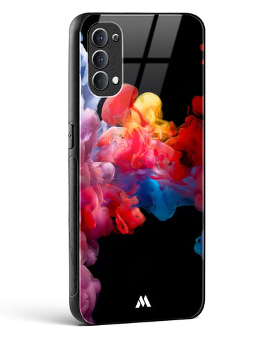 Darker than Night Ink Burst Glass Case Phone Cover (Oppo)