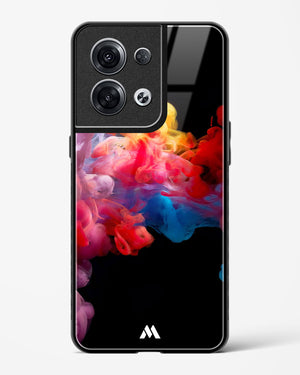 Darker than Night Ink Burst Glass Case Phone Cover (Oppo)