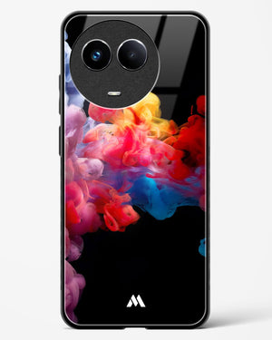 Darker than Night Ink Burst Glass Case Phone Cover (Realme)