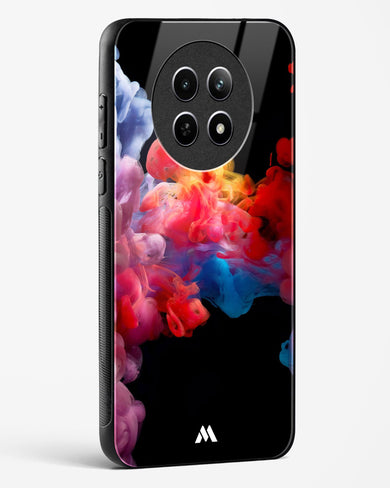 Darker than Night Ink Burst Glass Case Phone Cover (Realme)