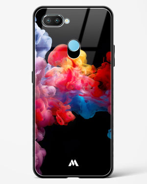 Darker than Night Ink Burst Glass Case Phone Cover-(Realme)