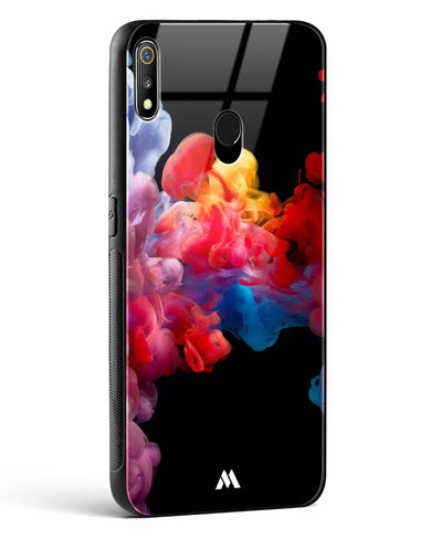 Darker than Night Ink Burst Glass Case Phone Cover (Realme)