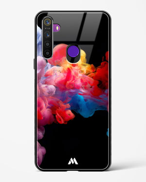 Darker than Night Ink Burst Glass Case Phone Cover (Realme)