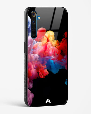 Darker than Night Ink Burst Glass Case Phone Cover (Realme)