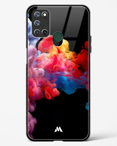 Darker than Night Ink Burst Glass Case Phone Cover (Realme)