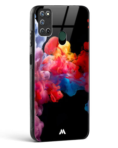 Darker than Night Ink Burst Glass Case Phone Cover (Realme)