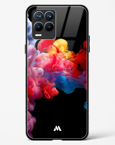 Darker than Night Ink Burst Glass Case Phone Cover (Realme)