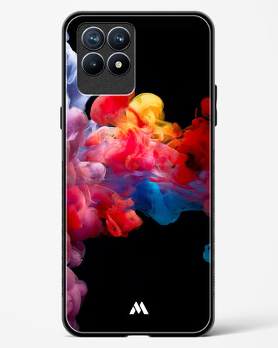 Darker than Night Ink Burst Glass Case Phone Cover (Realme)