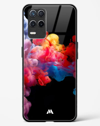 Darker than Night Ink Burst Glass Case Phone Cover (Realme)