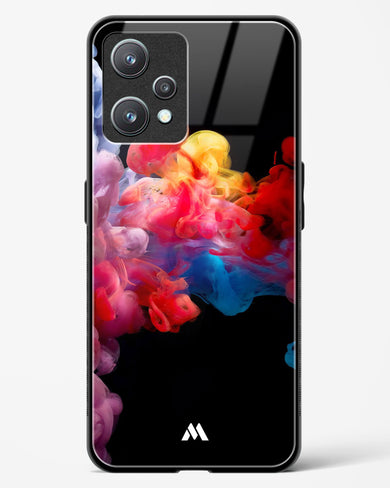 Darker than Night Ink Burst Glass Case Phone Cover (Realme)