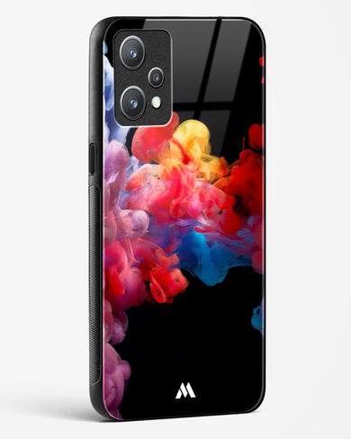 Darker than Night Ink Burst Glass Case Phone Cover (Realme)