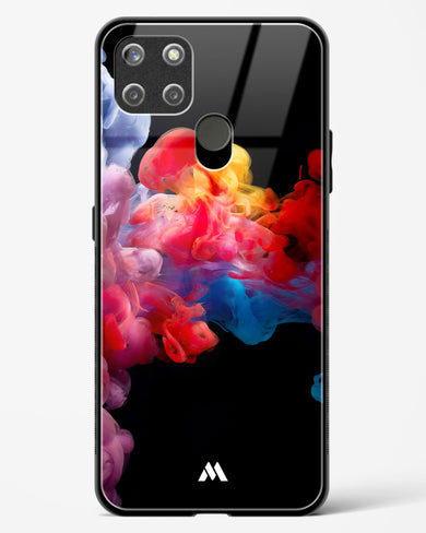 Darker than Night Ink Burst Glass Case Phone Cover (Realme)