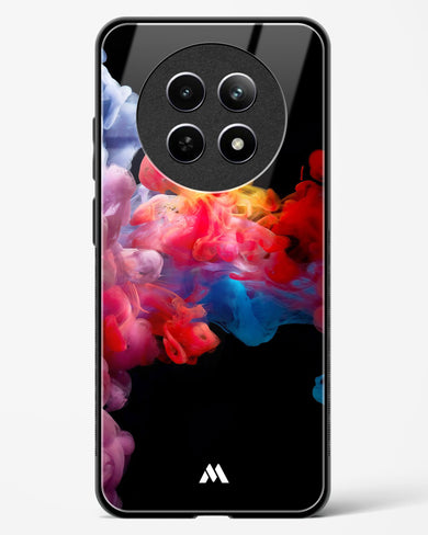 Darker than Night Ink Burst Glass Case Phone Cover (Realme)