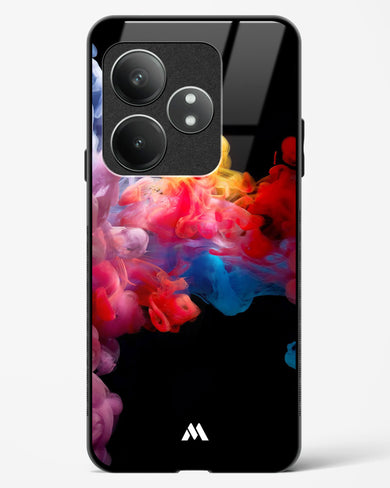 Darker than Night Ink Burst Glass Case Phone Cover (Realme)