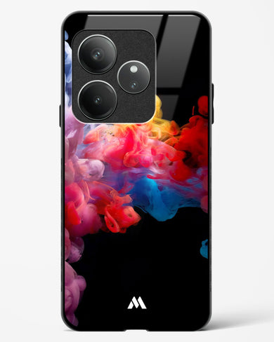 Darker than Night Ink Burst Glass Case Phone Cover (Realme)