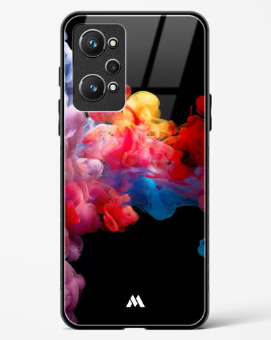 Darker than Night Ink Burst Glass Case Phone Cover (Realme)