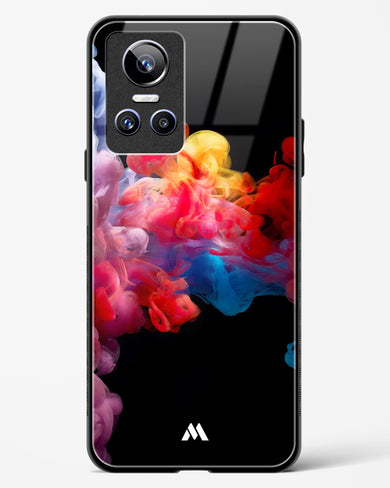 Darker than Night Ink Burst Glass Case Phone Cover (Realme)