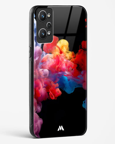 Darker than Night Ink Burst Glass Case Phone Cover (Realme)