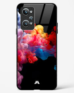 Darker than Night Ink Burst Glass Case Phone Cover (Realme)
