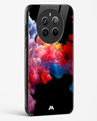 Darker than Night Ink Burst Glass Case Phone Cover (Realme)