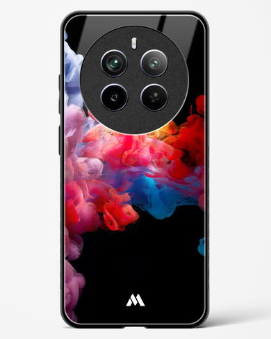 Darker than Night Ink Burst Glass Case Phone Cover (Realme)