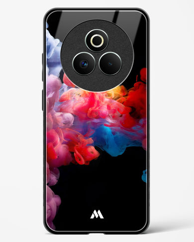 Darker than Night Ink Burst Glass Case Phone Cover (Realme)