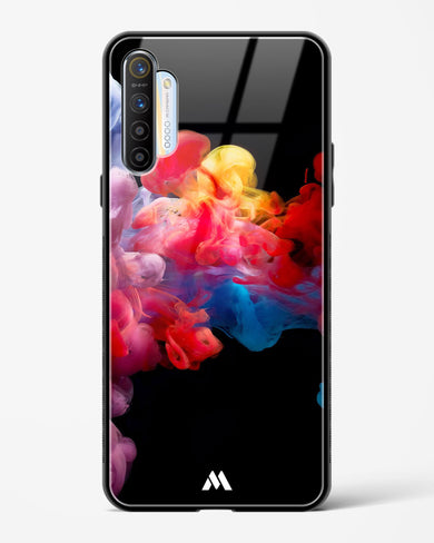 Darker than Night Ink Burst Glass Case Phone Cover (Realme)