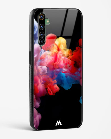 Darker than Night Ink Burst Glass Case Phone Cover (Realme)