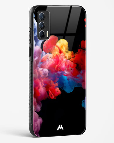 Darker than Night Ink Burst Glass Case Phone Cover (Realme)