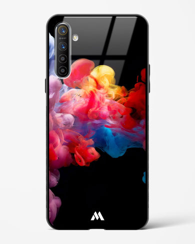 Darker than Night Ink Burst Glass Case Phone Cover (Realme)