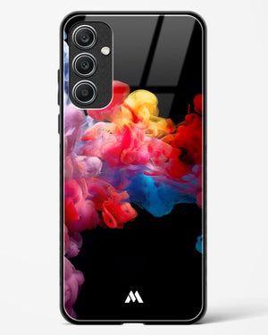 Darker than Night Ink Burst Glass Case Phone Cover (Samsung)