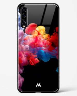Darker than Night Ink Burst Glass Case Phone Cover (Samsung)