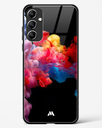 Darker than Night Ink Burst Glass Case Phone Cover (Samsung)