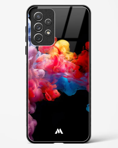 Darker than Night Ink Burst Glass Case Phone Cover (Samsung)