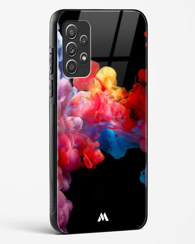 Darker than Night Ink Burst Glass Case Phone Cover (Samsung)