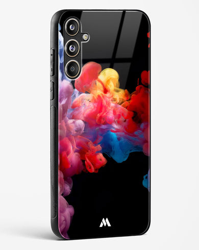 Darker than Night Ink Burst Glass Case Phone Cover (Samsung)