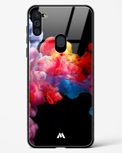 Darker than Night Ink Burst Glass Case Phone Cover (Samsung)